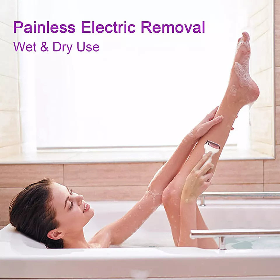 Tech Vitalisse™ 4 In1 Electric Lady Shaver Body Hair Removal Epilator Comfort Waterproof Trimmer
